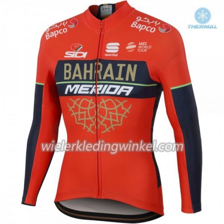 Wielershirt 2018 Bahrain-Merida N001 Winter Thermal Fleece